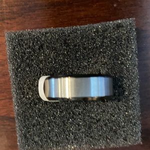 Man sterling silver Wedding band
